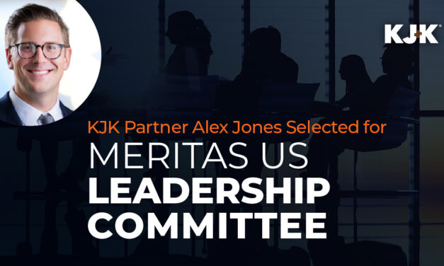 KJK Partner Alex Jones Selected for Meritas US Leadership Committee