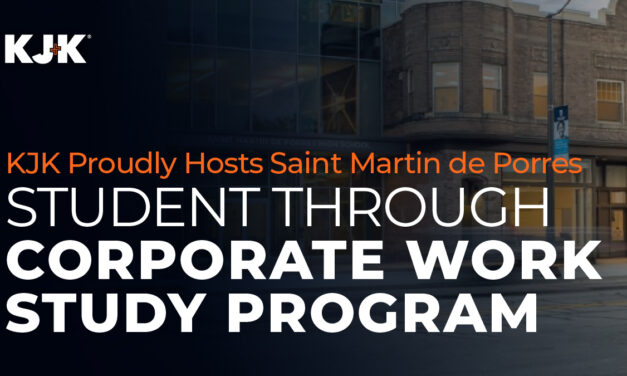 KJK Proudly Hosts Saint Martin de Porres Student Through Work Study Program